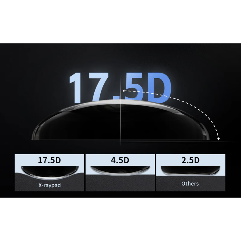 X-raypad Meteorite Glass Mouse Skates Universal DIY Dots Black 8個入り - Image 3