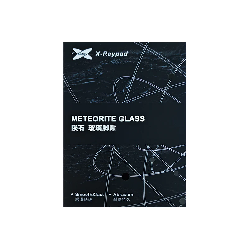 X-raypad Meteorite Glass Mouse Skates Universal DIY Dots Black 8個入り - Image 5