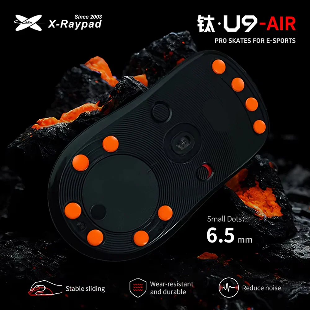 X-raypad Titanium U9 Air Universal Dot Premium Gaming Mouse Skates 40個入り - Image 3