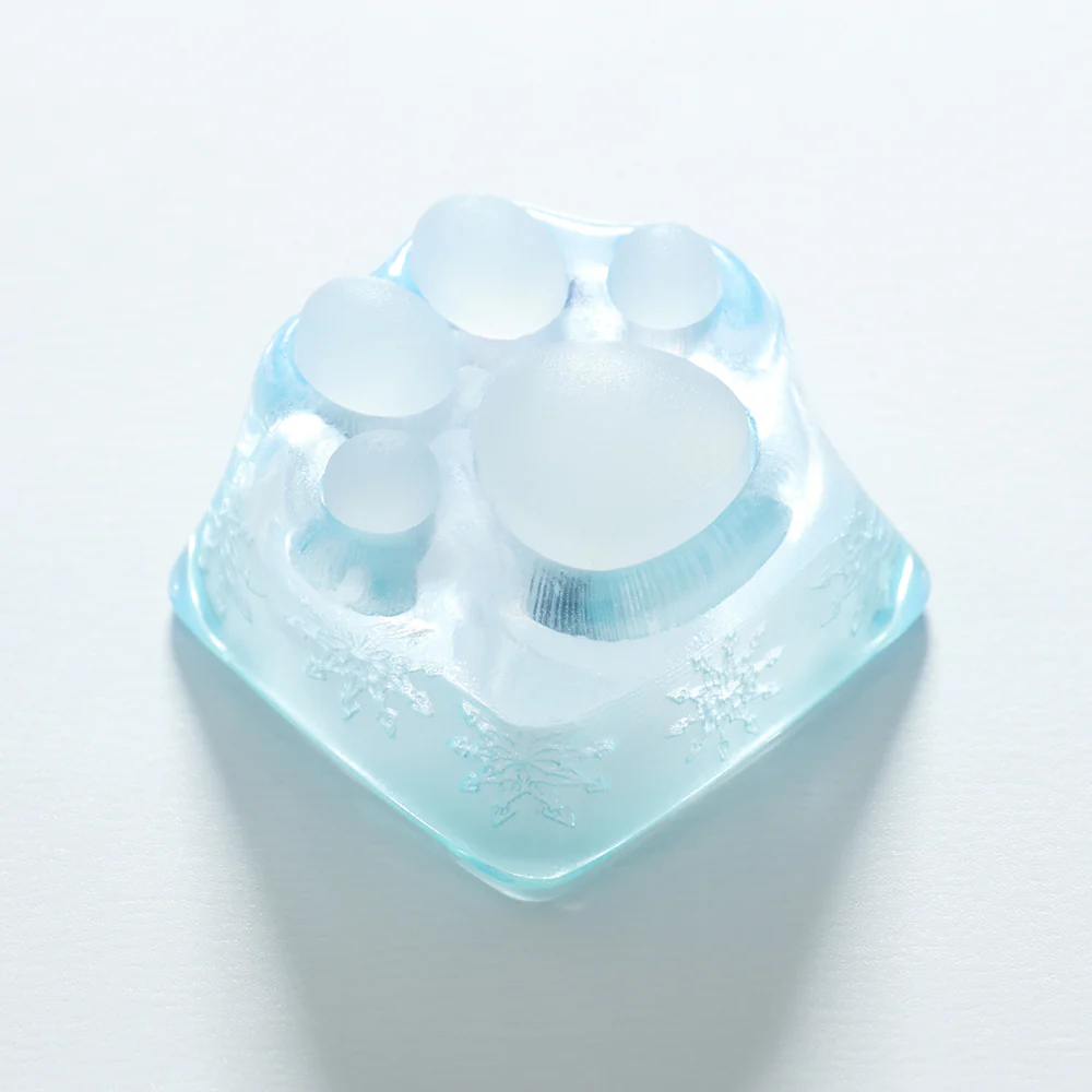 ZOMO PLUS 3D Printed Kitty Paw Keycap Ice for Cherry MX Switches - Image 3