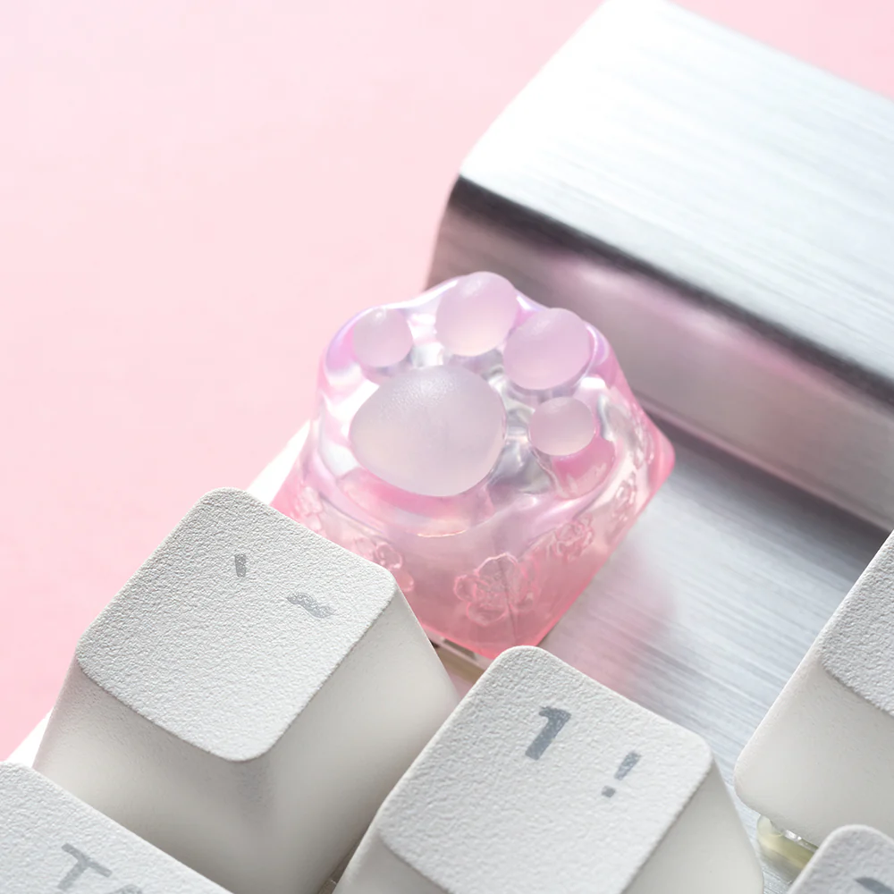 ZOMO PLUS 3D Printed Kitty Paw Keycap Sakura for Cherry MX Switches - Image 5
