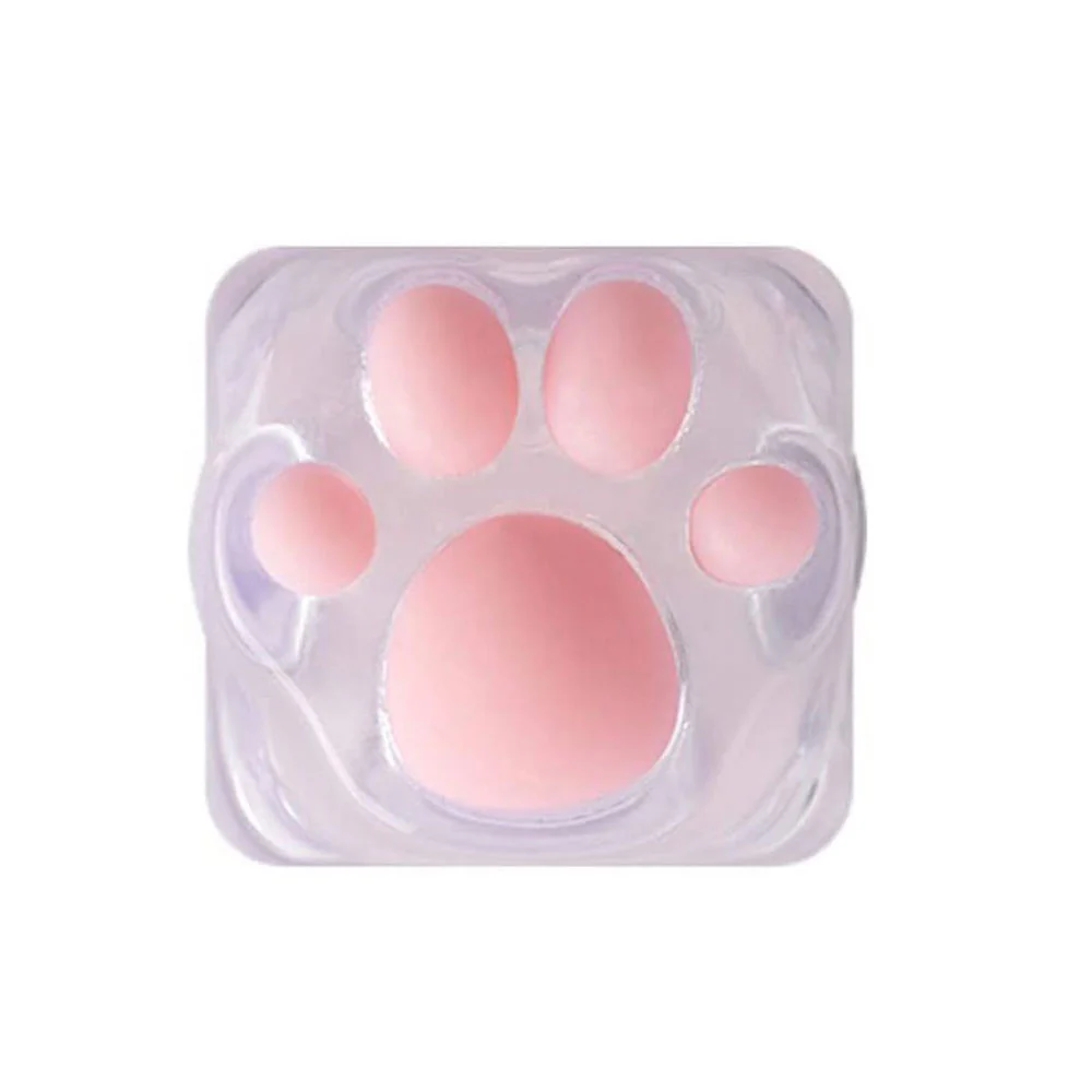 ZOMO PLUS 3D Printed Kitty Paw Keycap Transparent for Cherry MX Switches