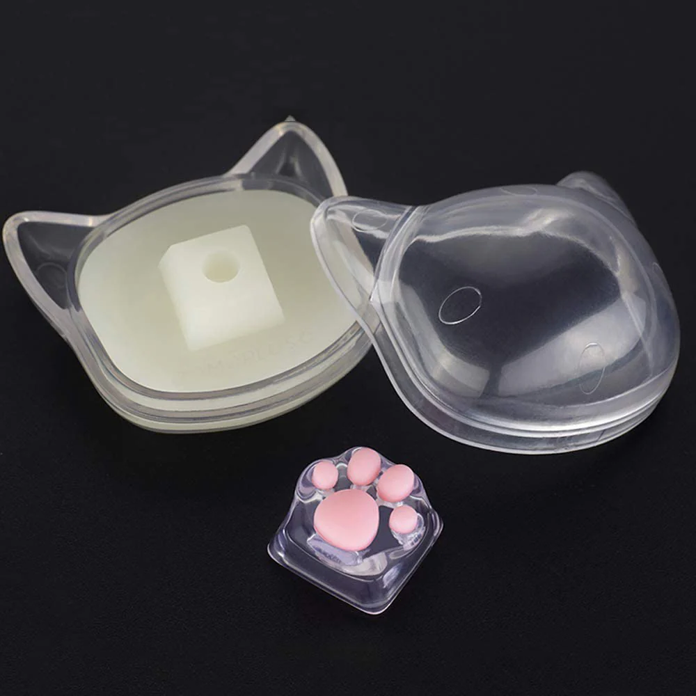 ZOMO PLUS 3D Printed Kitty Paw Keycap Transparent for Cherry MX Switches - Image 8