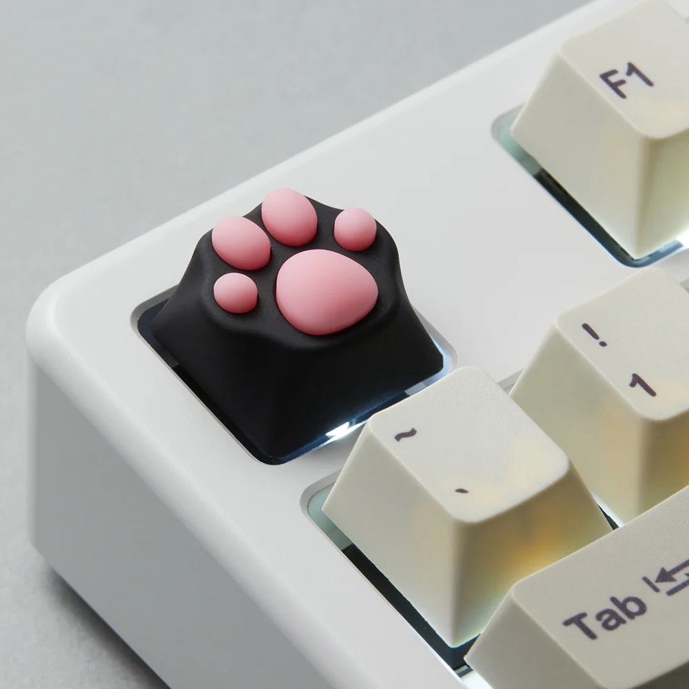ZOMO PLUS ABS Kitty Paw Keycap Black Pink for Cherry MX Switches - Image 10