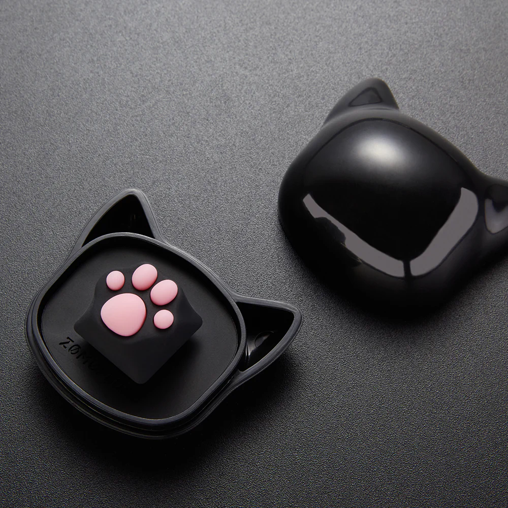 ZOMO PLUS ABS Kitty Paw Keycap Black Pink for Cherry MX Switches - Image 5