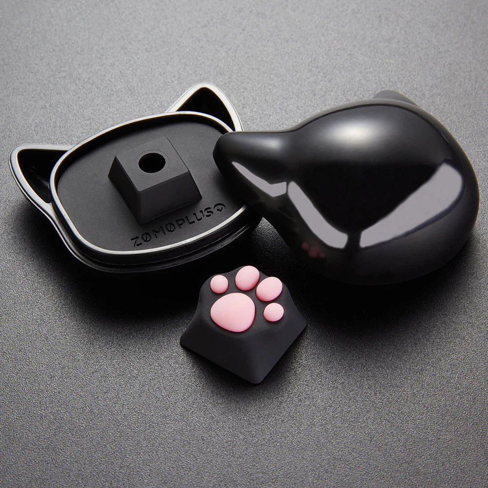 ZOMO PLUS ABS Kitty Paw Keycap Black Pink for Cherry MX Switches - Image 6