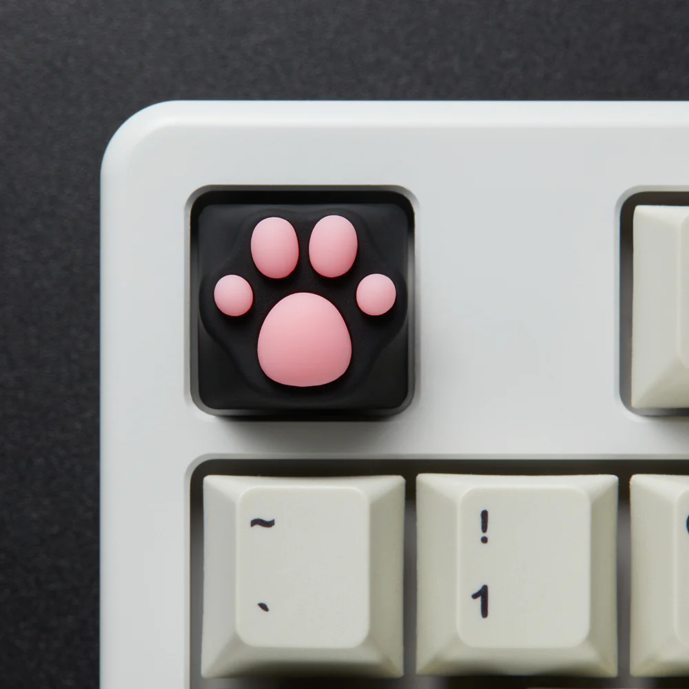 ZOMO PLUS ABS Kitty Paw Keycap Black Pink for Cherry MX Switches - Image 7