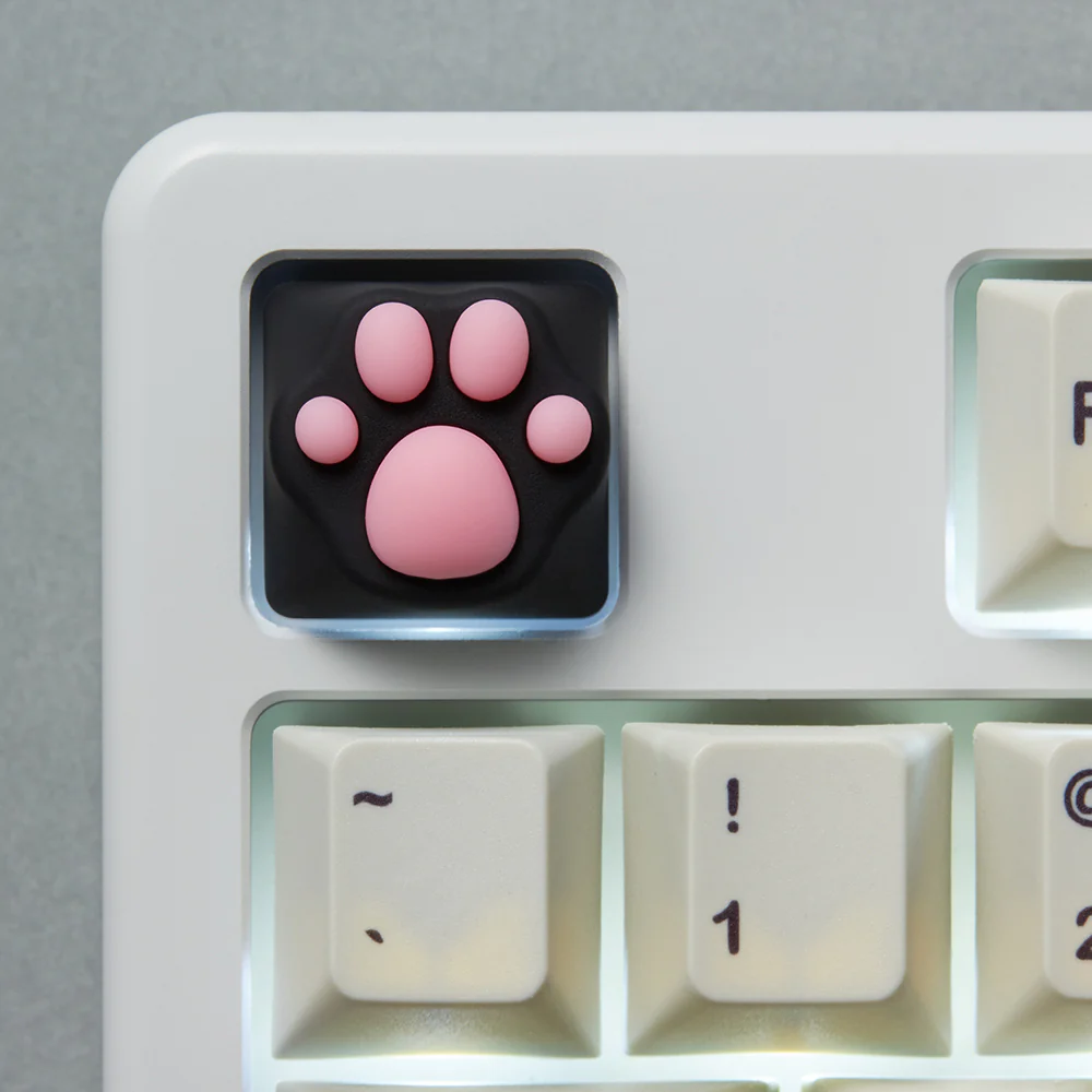 ZOMO PLUS ABS Kitty Paw Keycap Black Pink for Cherry MX Switches - Image 8
