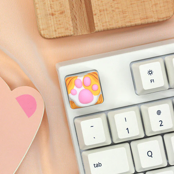 ZOMO PLUS ABS Kitty Paw Keycap Orange Cat for Cherry MX Switches - Image 5