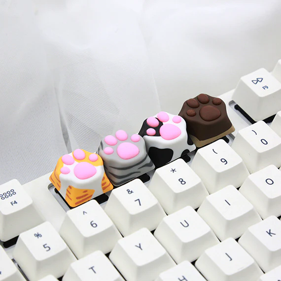 ZOMO PLUS ABS Kitty Paw Keycap Orange Cat for Cherry MX Switches - Image 9