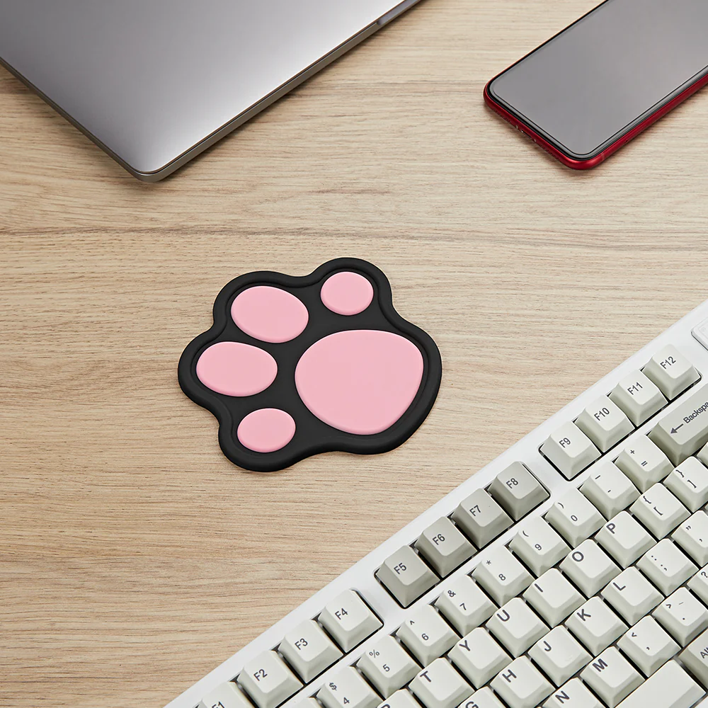 ZOMO PLUS Cat Paw Coaster Black Pink - Image 3