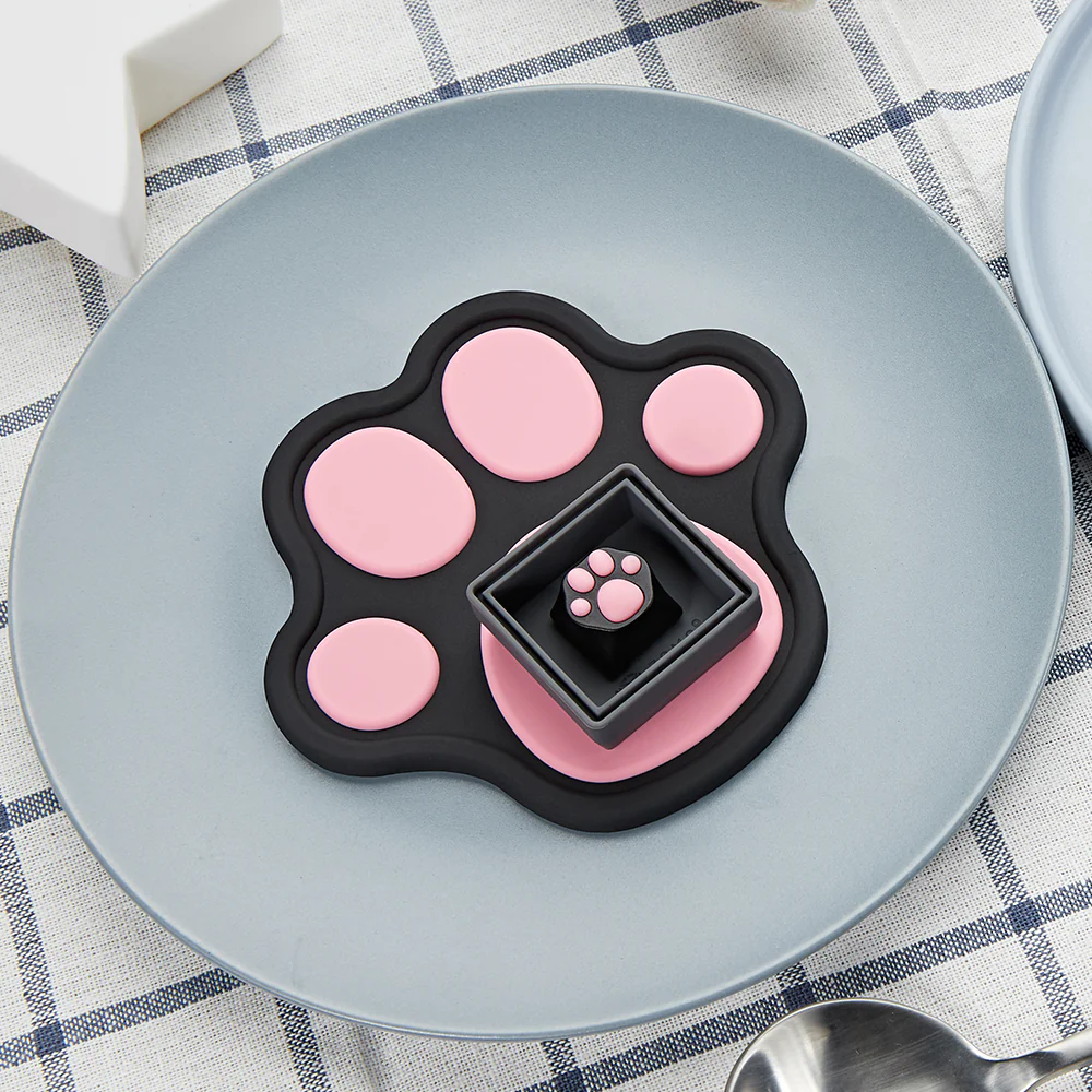 ZOMO PLUS Cat Paw Coaster Black Pink - Image 6