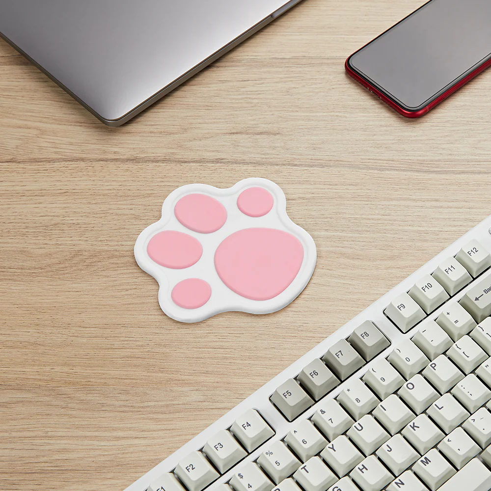 ZOMO PLUS Cat Paw Coaster White Pink - Image 3