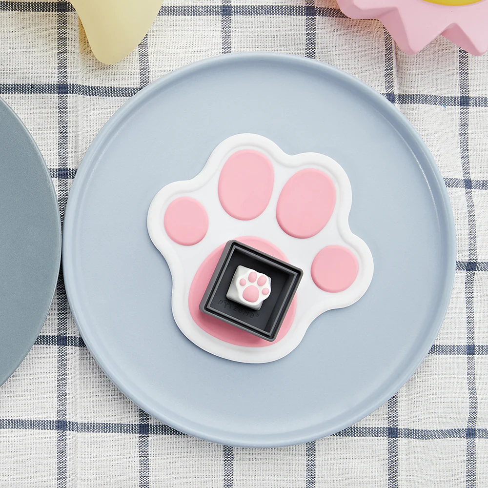 ZOMO PLUS Cat Paw Coaster White Pink - Image 5