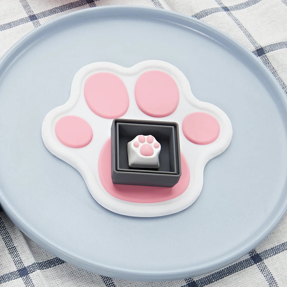 ZOMO PLUS Cat Paw Coaster White Pink - Image 6